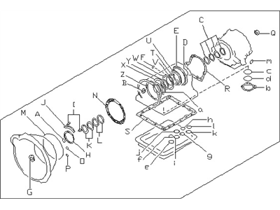 Nissan 31397-X8786 GASKET/SEAL Kit