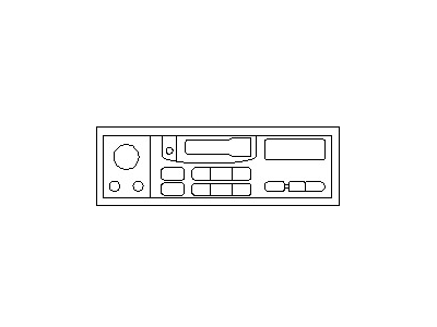 Nissan 28111-75P00 Radio Unit,W/CASSETTE