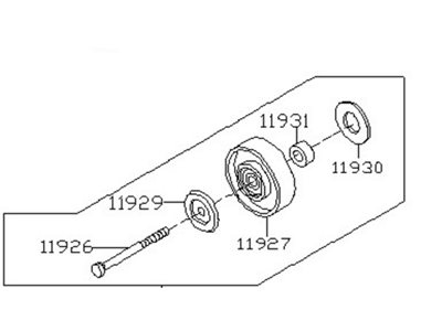 Nissan 11925-EA200 Pulley Assy-Idler