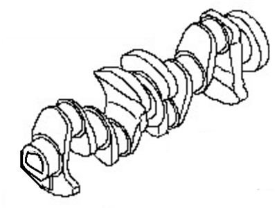 2011 Nissan Juke Crankshaft - 12201-1KC0A