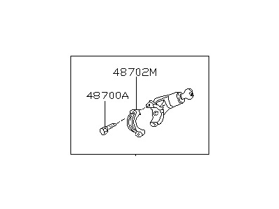 1994 Nissan Stanza Ignition Switch - 48700-1E527