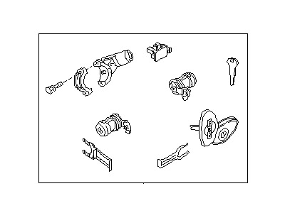 Nissan K9810-5E405 Key Set Cylinder Lock