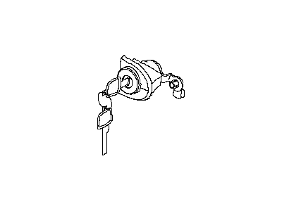 Nissan H0601-1KA0A Cylinder Set - Door Lock, LH