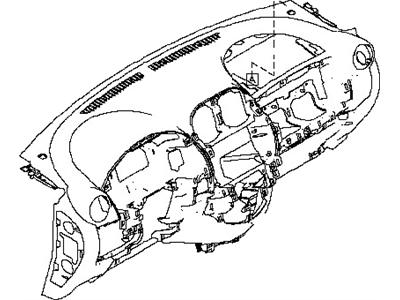 Nissan 68200-6CA2C Panel & Pad Assy-Instrument