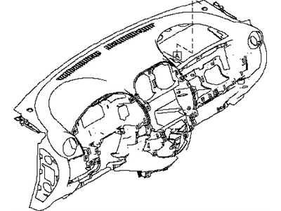 Nissan 68200-6CA0A Panel & Pad Assy-Instrument