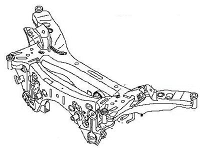 Nissan 55401-4BA0B Member Assembly-Rear Suspension