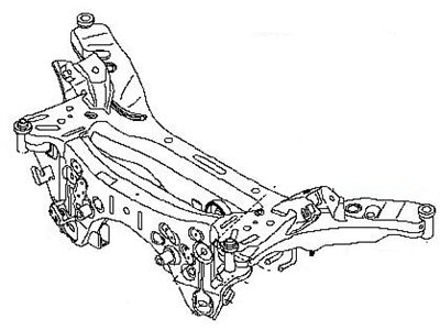 2015 Nissan Rogue Rear Crossmember - 55401-4BA0A