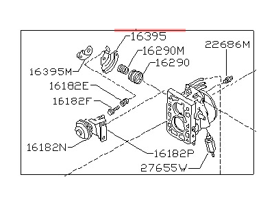 1986 Nissan Stanza Throttle Body - 16118-D3301