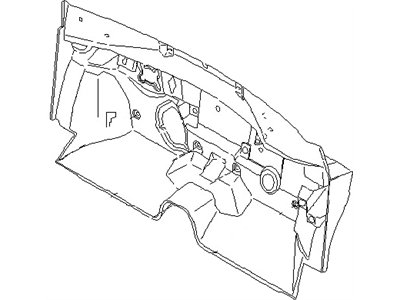 Nissan 67900-ZB000 Insulator-Dash Lower