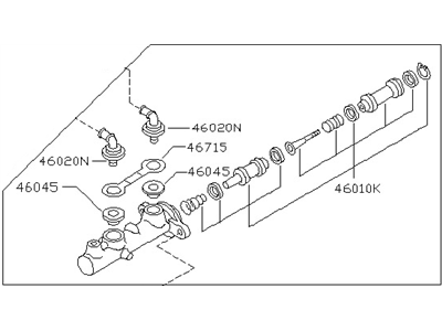 Nissan 46010-0B001 Cylinder Brake