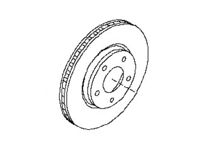 2011 Nissan Leaf Brake Disc - 40206-3NA0A