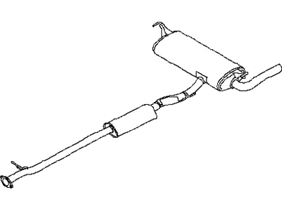 Nissan 20100-JM11B Exhaust, Main Muffler Assembly