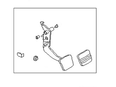 Nissan 46540-4B000 Pedal Assy-Clutch