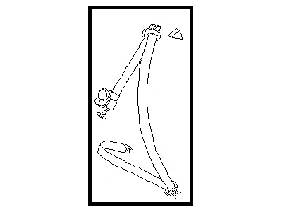 1990 Nissan 300ZX Seat Belt - 88844-32P01
