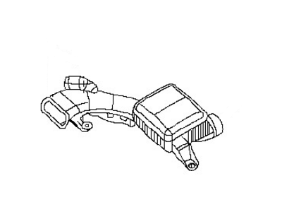 Nissan 16554-3LM0A Air Duct