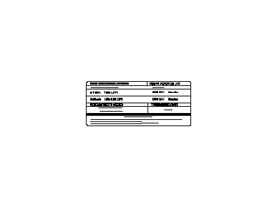 Nissan 14805-JM70A Sticker-Emission Control