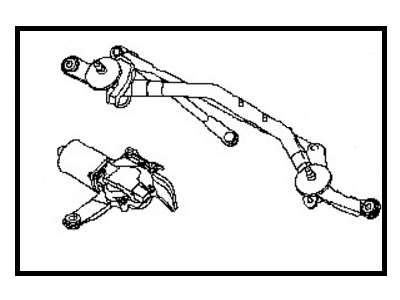 Nissan 28800-5AA0A Drive Assy-Windshield Wiper