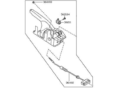 Nissan 36010-CD000 Device Assy-Parking Brake Control