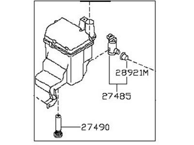 Nissan 28910-7Y000 Tank Assy-Windshield Washer