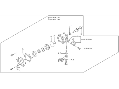 Nissan 49111-1B700 Pump - Power Steering