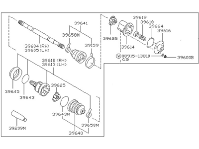 Nissan 39600-P7517 DRIVESHAFT Assembly