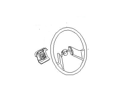 Nissan 48430-42E10 Steering Wheel Assembly W/O Pad