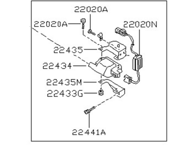 Nissan Pulsar NX Ignition Coil - 22448-61A10