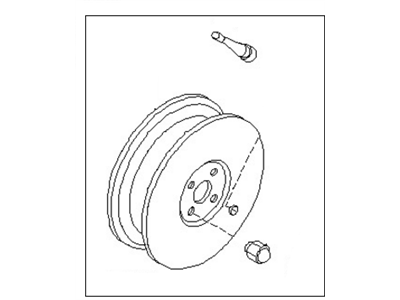 Nissan 40300-9Z000 Wheel Assy-Disc