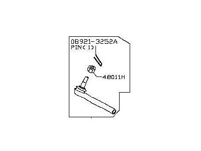 2014 Nissan 370Z Tie Rod End - D8520-EG00B