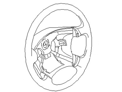 Nissan 48430-ZB507 Steering Wheel Assembly Without Less Pad