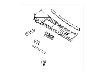Nissan 66810-9Z000 Grille-Cowl Top,RH