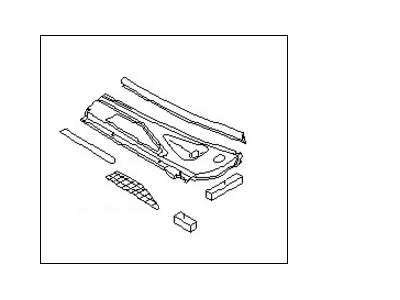 Nissan 66811-9Z000 Grille-Cowl Top,LH