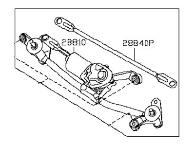 2010 Nissan Sentra Wiper Pivot - 28800-9AA0A