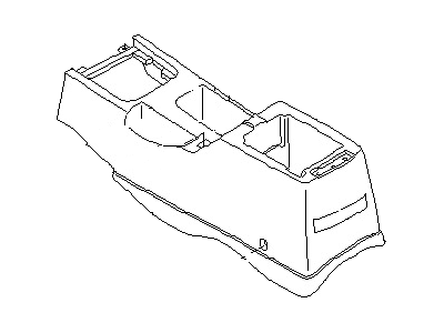 1998 Nissan Altima Center Console Base - 96911-9E000