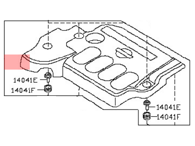 Nissan 14041-3TA1A Cover-Intake Manifold Collector