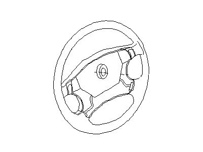 Nissan 48430-1M516 Steering Wheel Assembly W/O Pad