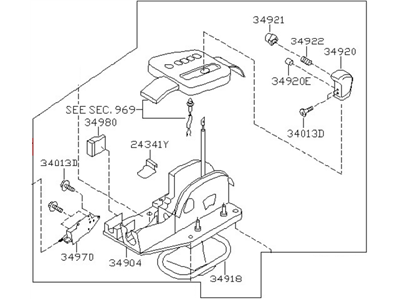 Nissan 34901-6Z505 Transmission Control Device Assembly