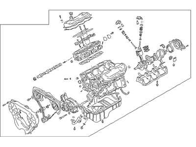 Nissan 10102-0B0B3 Engine Bare
