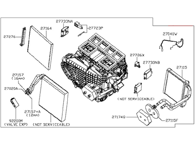 Nissan 27110-JA210 Heating Unit Assy-Front