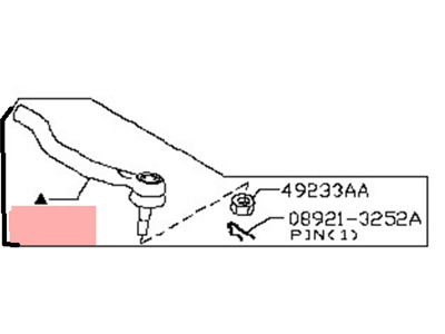 Nissan D8520-1JA0B Socket-Kit Side Rod Outer