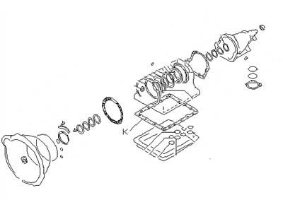 Nissan 31397-41X89 Gasket & Seal Kit-Auto Transmission