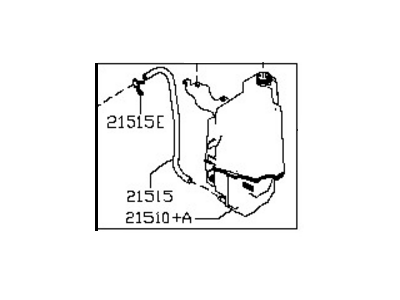 Nissan 21710-1JA0A Tank Assy-Reserve