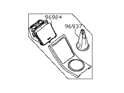 Nissan 96935-ZH90A Boot-Console