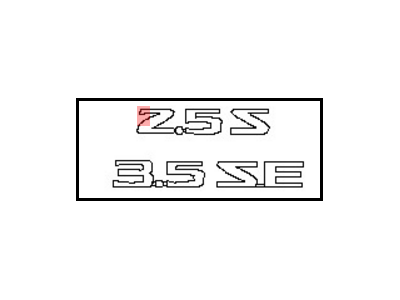 Nissan 84896-JB10A Emblem-Trunk Lid