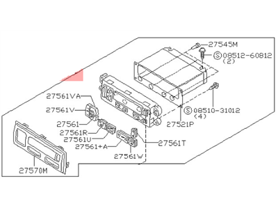 1997 Nissan Pathfinder A/C Switch - 27515-0W010