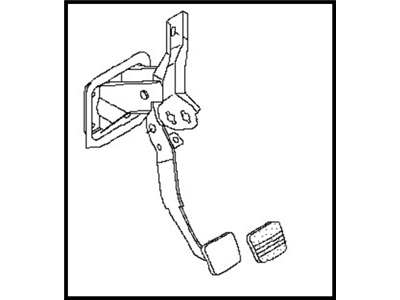 Nissan 46501-3AN0A Pedal Assy-Brake W/Bracket