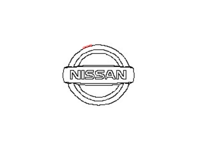 Nissan 90890-CN00A Rear Emblem