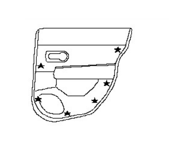 Nissan 82901-ZN97A Finisher Assy-Rear Door,LH