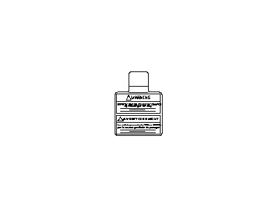 Nissan 16544-6FK2A Label-Caution Air Bag,Instrument