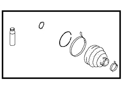 Nissan C9GDA-EA027 Repair Kit-Dust Boot,Rear Drive Shaft